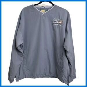 Cabelas For Women Pullover Windbreaker Jacket‎ Light Blue XL Long Sleeve